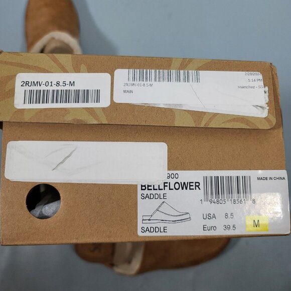 Söfft Bellflower Saddle Italian Suede Shearling Clogs Mule Womens Size 8.5M New - Picture 11 of 11